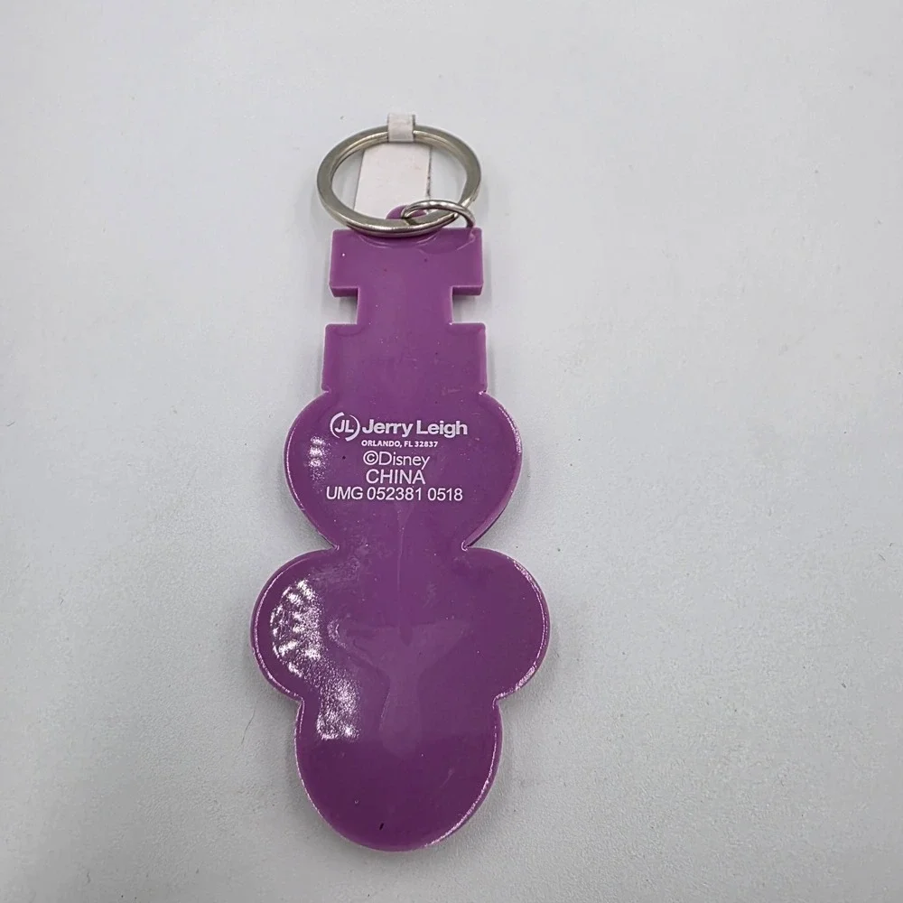 Disney I Love‎ Minnie Mouse Head Ears Heart Rubber Silicone Keychain Ring 4
